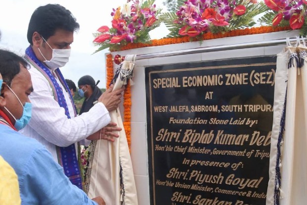 Foundation stone laid for Tripuras first SEZ