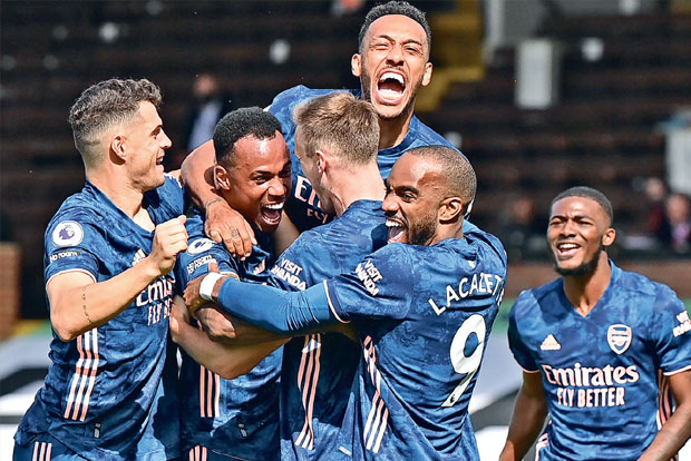 Arsenal thrashes Fulham in Premier League opener Arsenal thrashes Fulham in Premier League opener