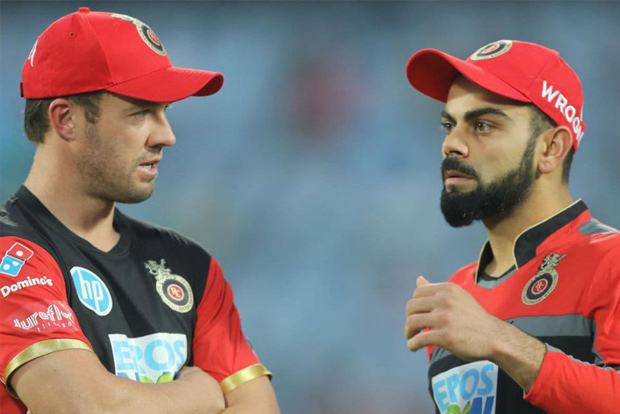 Kohli leads by example: AB de Villiers