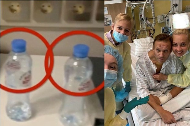 Navalny team says nerve agent found on Russian hotel room water bottle