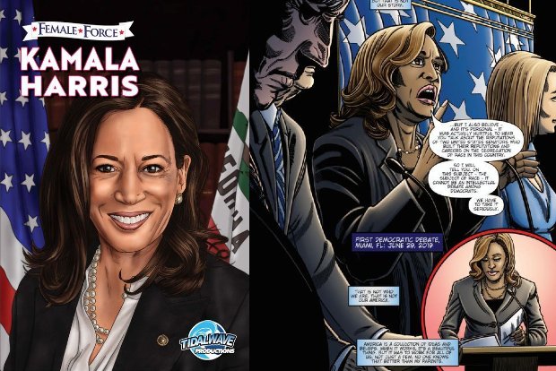 Kamala Harris stars in new comic book birthday gift