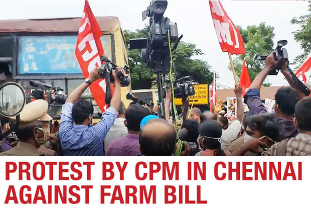 CPM, ryots stage protest CPM, ryots stage protest