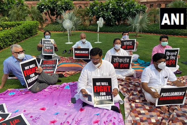 8 suspended RS members end dharna, join sessions boycott