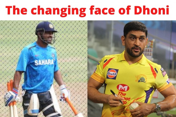 Dhoni returns with a changed, muscular appearance