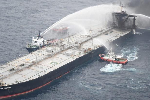 Oil tanker that caught fire off Sri Lankan coast to pay 1.8 million dollars Oil tanker that caught fire off Sri Lankan coast to pay 1.8 million dollars