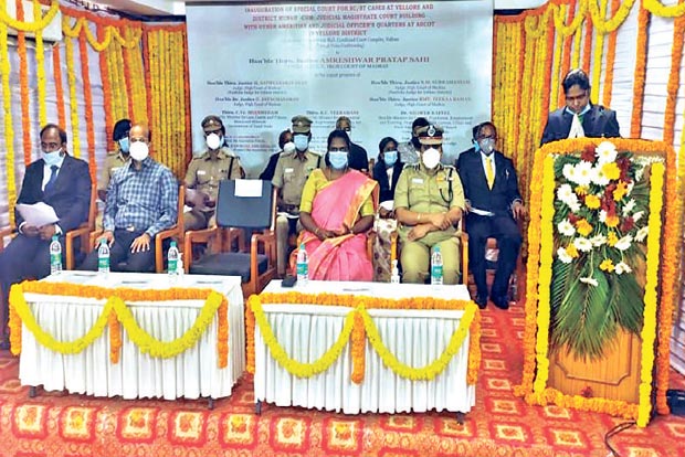 Chief Justice Sahi inaugurates new courts in integrated Vellore district