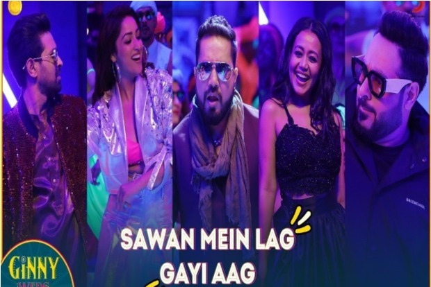 Mika Singh, Neha Kakkar, Badshah recreate Sawan mein lag gayi aag Mika Singh, Neha Kakkar, Badshah recreate Sawan mein lag gayi aag