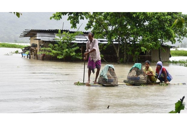 Assam flood deteriorates, affects 2.25 lakh people in 9 districts