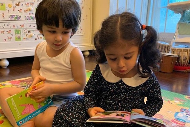 Kareena posts adorable picture of Inaaya, Taimur