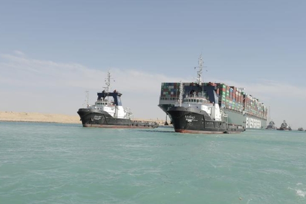 Last group of stranded ships cross Suez Canal Last group of stranded ships cross Suez Canal