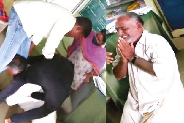 Dalit revenue staff falls at feet of intermediary caste man in Kovai, viral clip sparks outrage