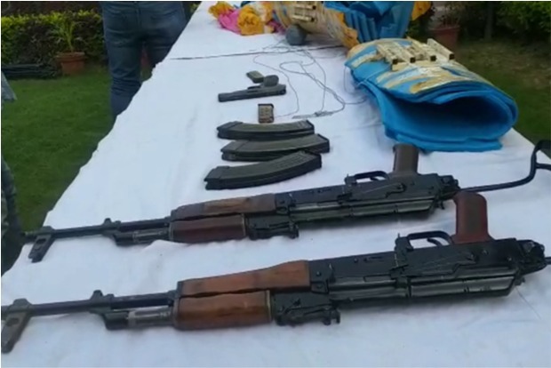 Security forces seize huge cache of arms and ammunition from near Indo-Myanmar border in Manipur
