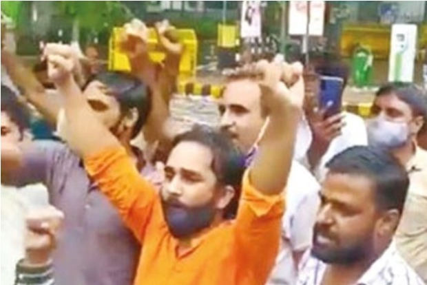 Anti-Muslim slogans at Jantar Mantar: BJP ex-spokesperson, five others arrested Anti-Muslim slogans at Jantar Mantar: BJP ex-spokesperson, five others arrested