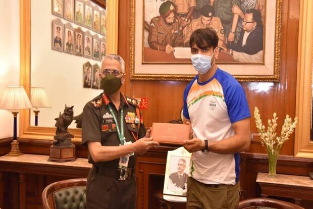 Army Chief Greets Neeraj Chopra, Hails His Parents