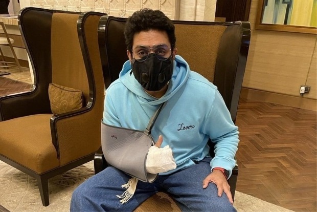 Abhishek is all patched-up post freak accident, resumes work
