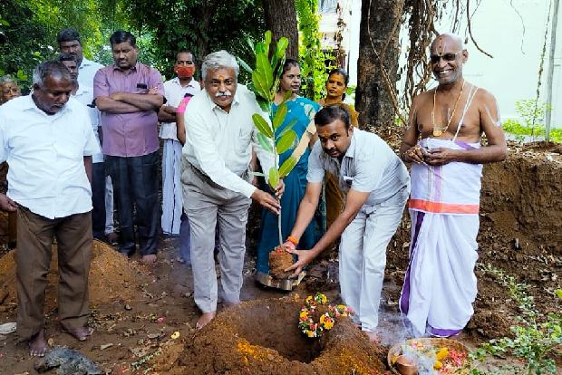 1008 saplings planted in Srirangam temple land