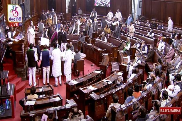 Inflation, price rise and farm laws: Congress, other opposition members walk out of Parliament
