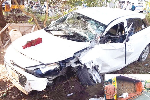 Speeding car rams truck on ECR near Mahabalipuram, 10 injured
