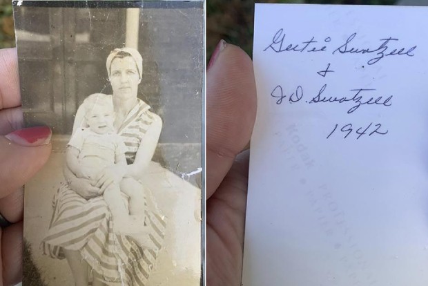 Photo from tornado-damaged home lands almost 130 miles away