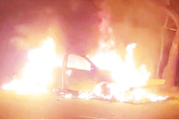 Narrow escape for trio as car on the move catches fire on NH45