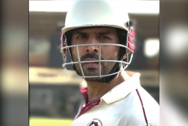 Howzzat: Kartik Aaryan pads up and swings the bat