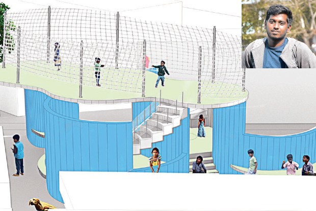 Architecture student’s project to transform slum through sports wins praise