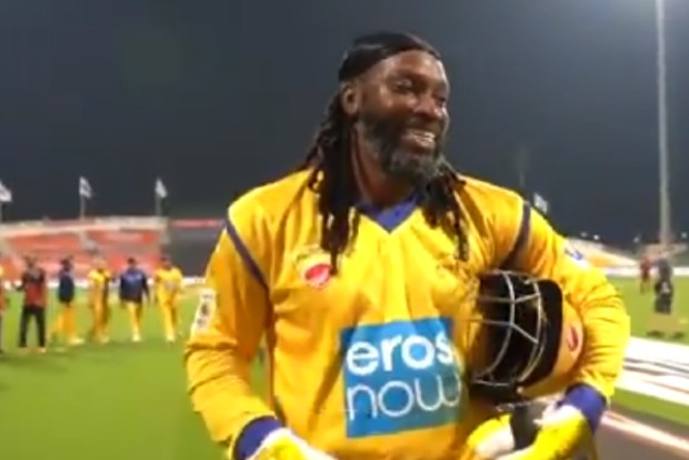 Chris Gayle scores 22-ball 84 in Abu Dhabi T10