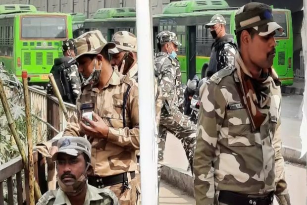 Ahead of chakka jam planned by farmers Delhi Police ramp up security