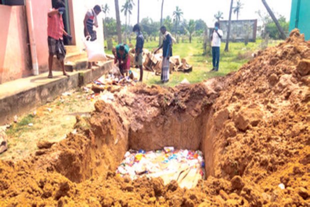 2 yrs on, officials destroy Gaja relief material