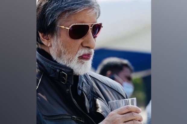 Amitabh Bachchan looks dapper, relishes lemonade on MayDay sets