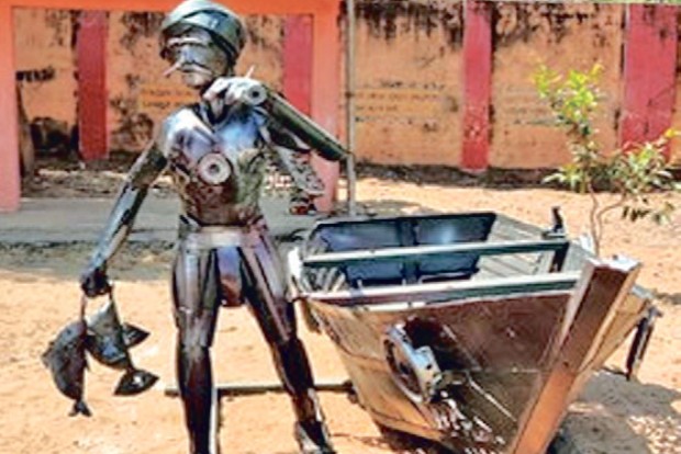 Scrap to sculpture: Rs 31 L project open for public viewing at Tiruvanmiyur school Scrap to sculpture: Rs 31 L project open for public viewing at Tiruvanmiyur school