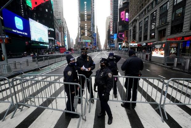 After a year like no other, New Yorks Times Square empties out on New Years Eve