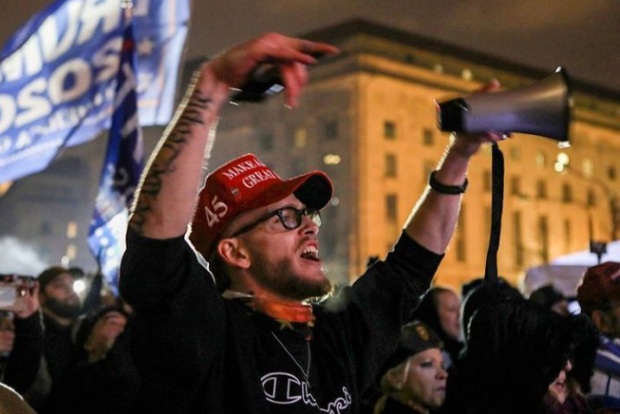 Trump supporters crowd into Washington to protest Congress certifying Bidens victory