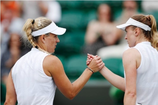 Kerber shines after rain delay to pass Sasnovich test Kerber shines after rain delay to pass Sasnovich test