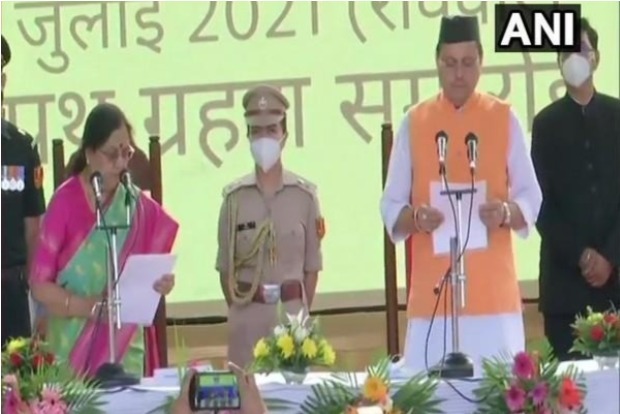 Dhami sworn in as new Uttarakhand CM