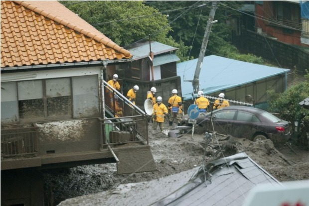 Japan rescue work continues after deadly landslides, 20 missing
