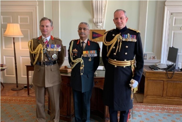 Indian Army chief Gen Naravane discusses joint military cooperation with British Armys top brass