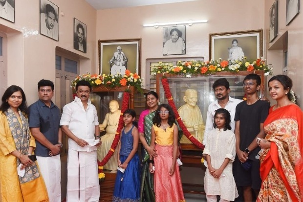 CM Stalin visits ancestral house at Thirukkuvalai in Nagapattinam