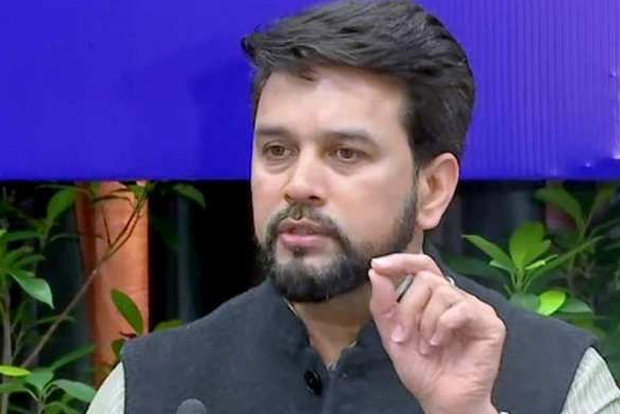 Anurag Thakur takes charges as I-B Minister