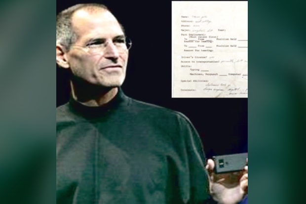 Jobs’s 1973 job application auctioned in physical, NFT versions