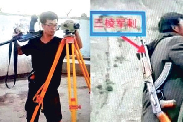 Image of armed Chinese engineers in Pak doctored
