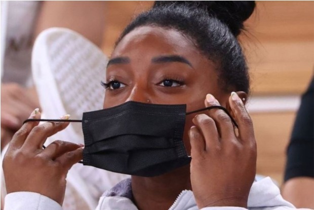 Gymnastics-Biles withdraws from event finals for vault and uneven bars