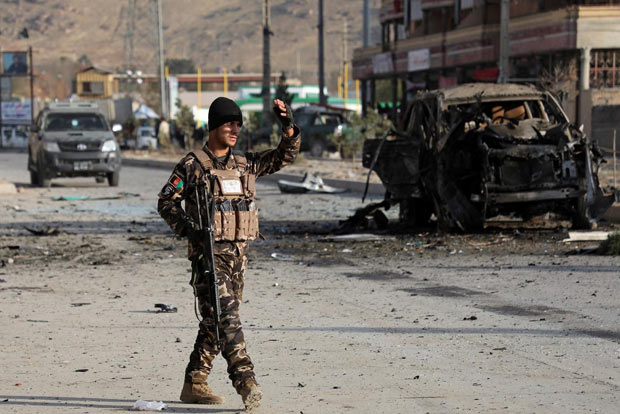 Car bomb blast hits military convoy in Afghanistan, 2 civilians killed