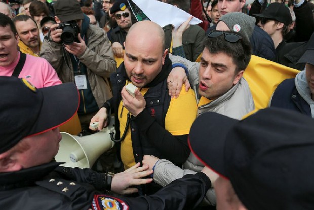 Russian opposition activist taken off flight faces two-month detention