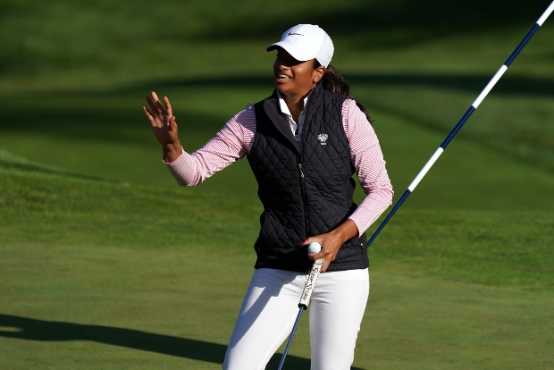 American teen with Indian parents leads at US Womens Open
