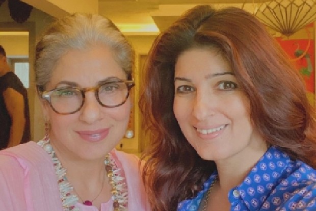 A certain someone photobombs Twinkles selfie with mom Dimple
