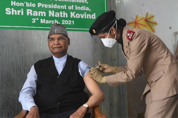 President Kovind gets first dose of COVID-19 vaccine