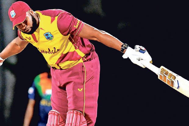 Pollard smashes six sixes in an over as WI wins