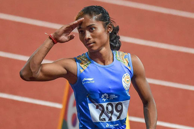 3rd GP Athletics: Hima runs alone, wins 100m, double for Poovamma