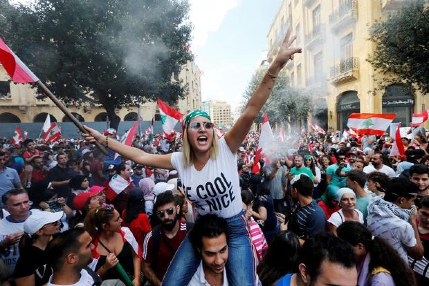 We are hungry: Lebanese protest worsening economic crisis